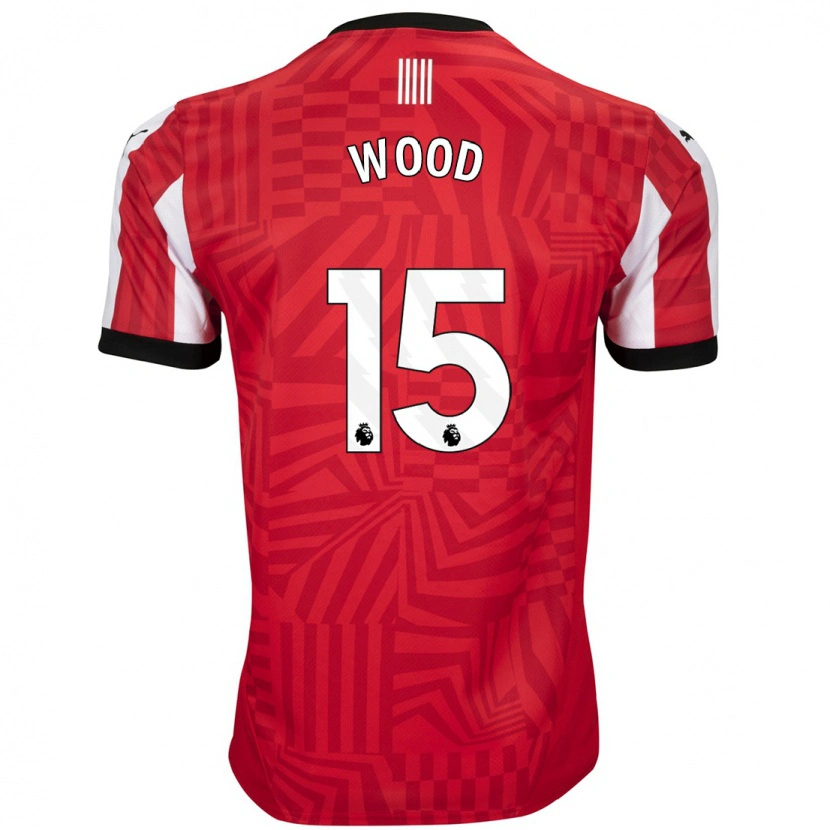 Danxen Kid Nathan Wood #15 Red White Home Jersey 2024/25 T-Shirt