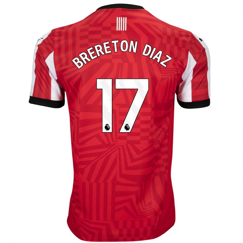 Danxen Kid Ben Brereton Díaz #17 Red White Home Jersey 2024/25 T-Shirt