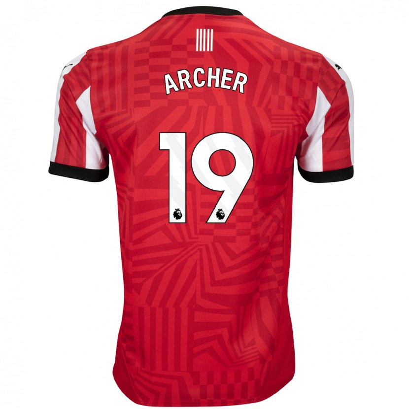 Danxen Kid Cameron Archer #19 Red White Home Jersey 2024/25 T-Shirt