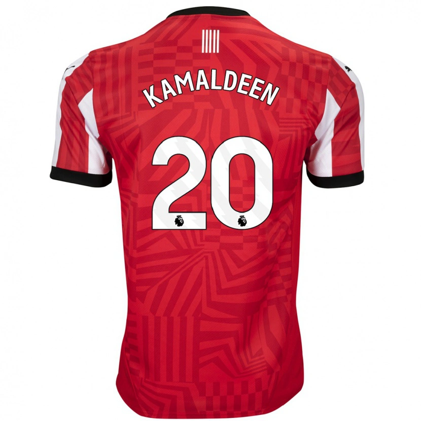 Danxen Kid Kamaldeen Sulemana #20 Red White Home Jersey 2024/25 T-Shirt