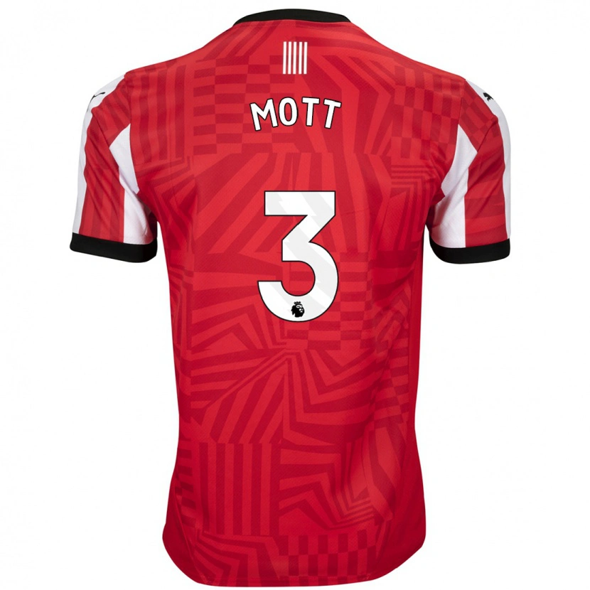 Danxen Kid Milly Mott #3 Red White Home Jersey 2024/25 T-Shirt