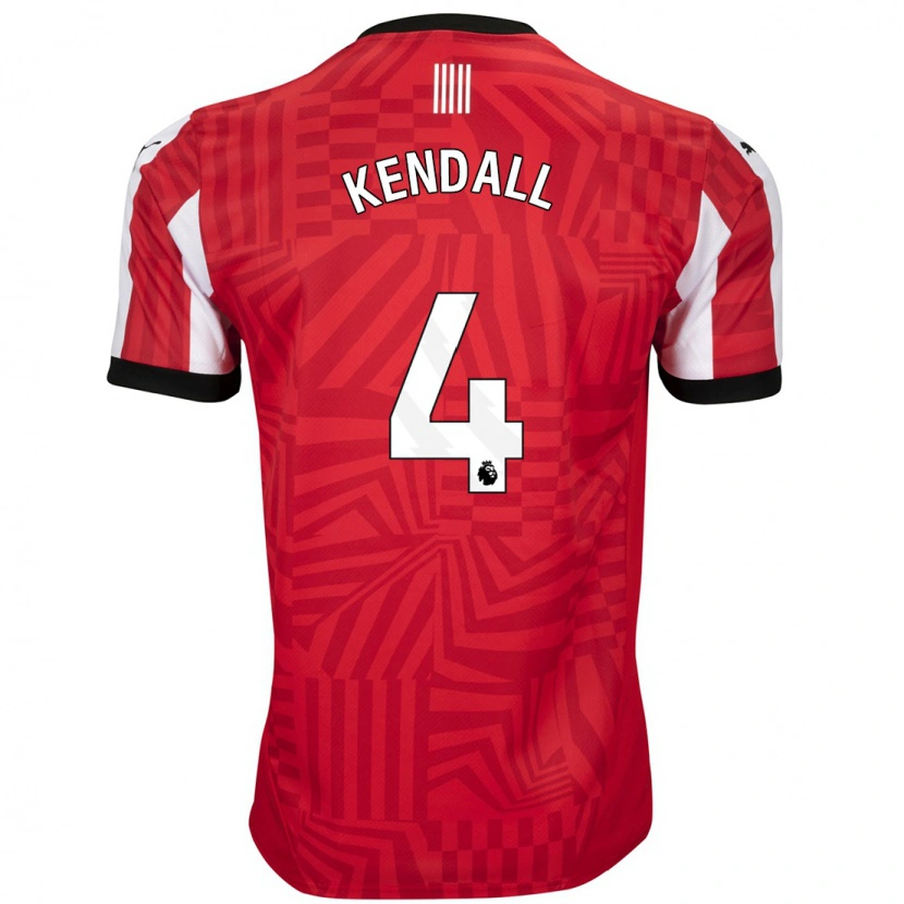 Danxen Kid Lucia Kendall #4 Red White Home Jersey 2024/25 T-Shirt