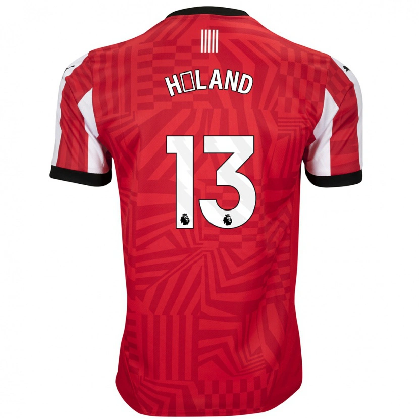 Danxen Kid Benedicte Håland #13 Red White Home Jersey 2024/25 T-Shirt