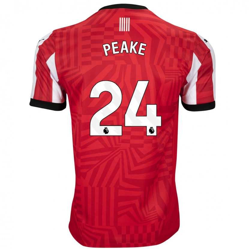 Danxen Kid Paige Peake #24 Red White Home Jersey 2024/25 T-Shirt