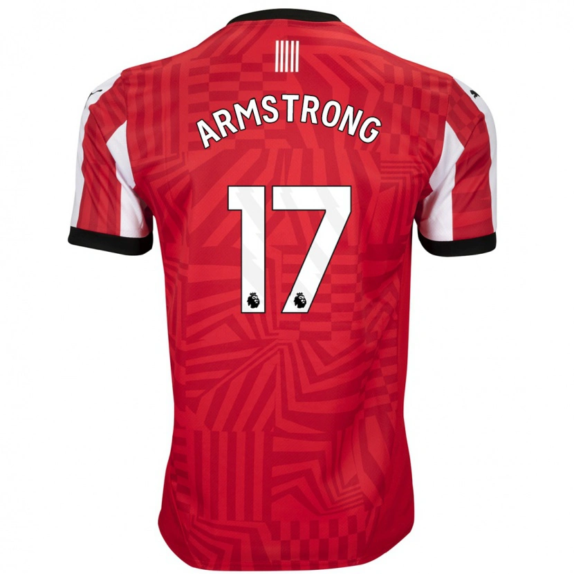 Danxen Kid Stuart Armstrong #17 Red White Home Jersey 2024/25 T-Shirt