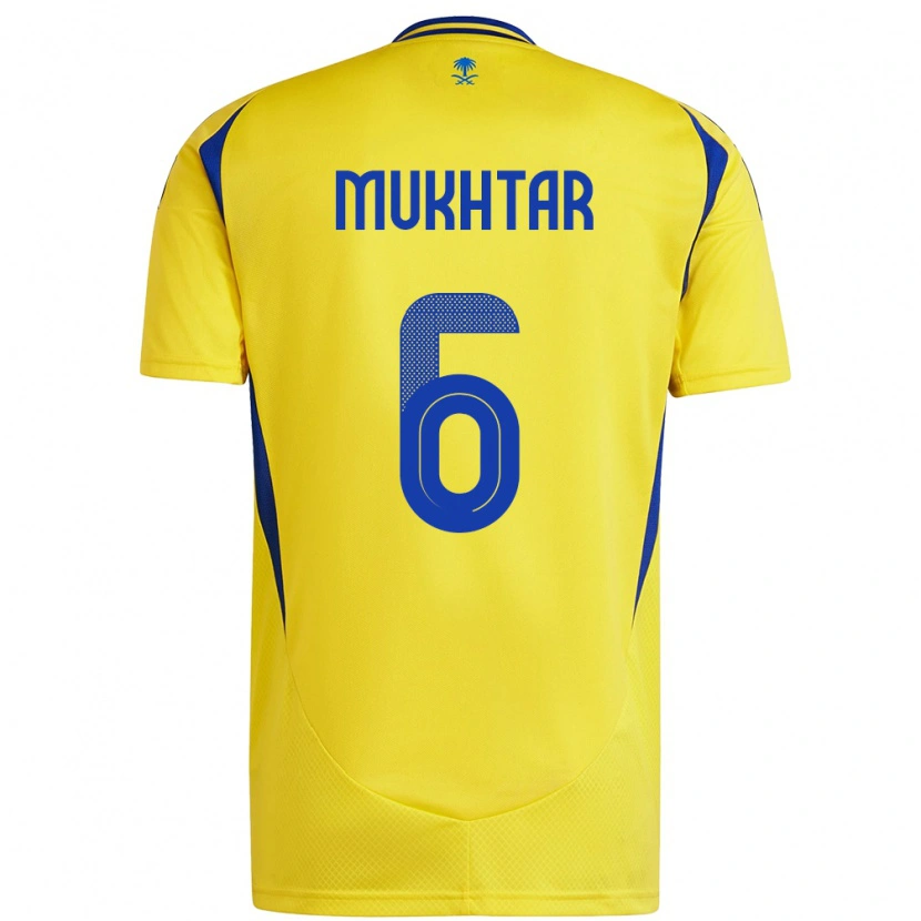 Danxen Kid Mukhtar Ali #6 Yellow Blue Home Jersey 2024/25 T-Shirt