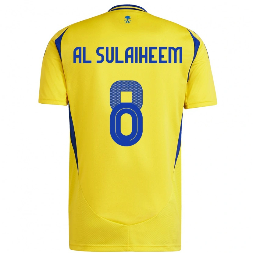 Danxen Kid Abdulmajeed Al-Sulayhim #8 Yellow Blue Home Jersey 2024/25 T-Shirt