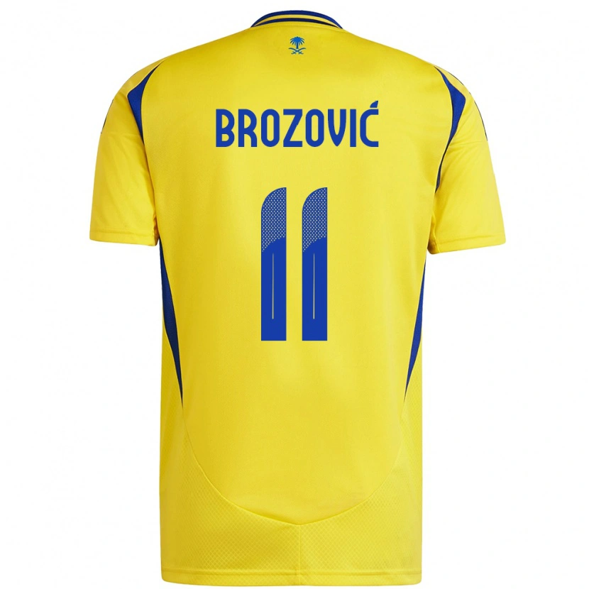 Danxen Kid Marcelo Brozovic #11 Yellow Blue Home Jersey 2024/25 T-Shirt