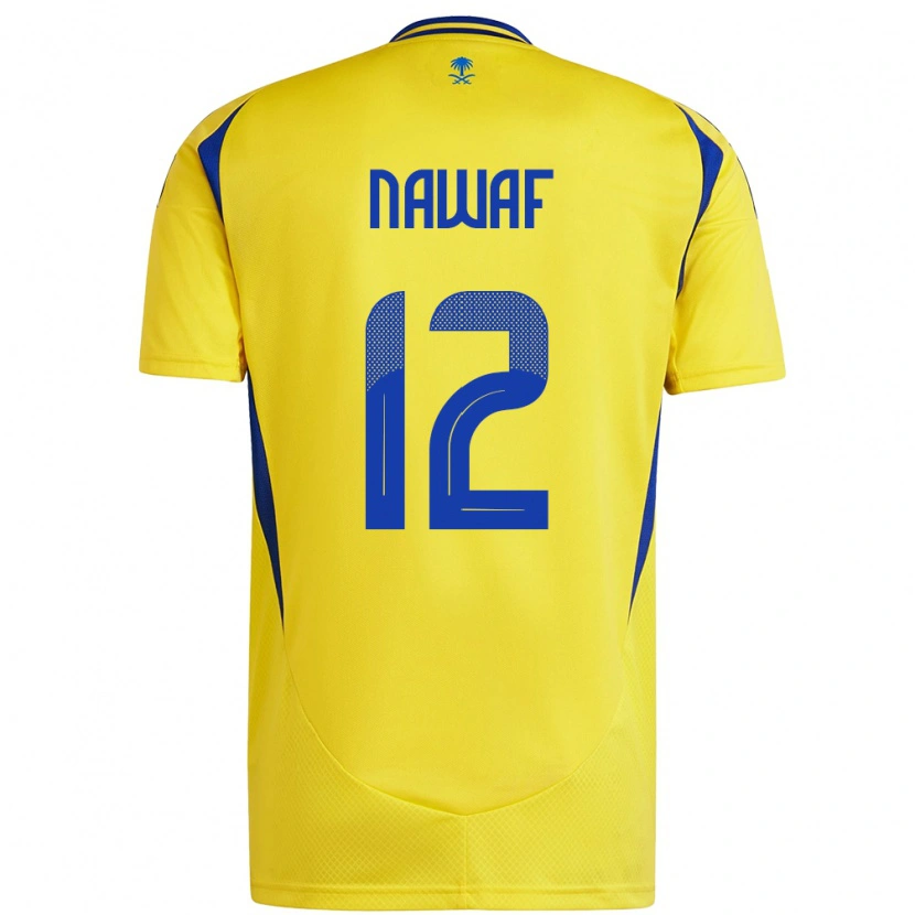 Danxen Kid Nawaf Al-Boushal #12 Yellow Blue Home Jersey 2024/25 T-Shirt