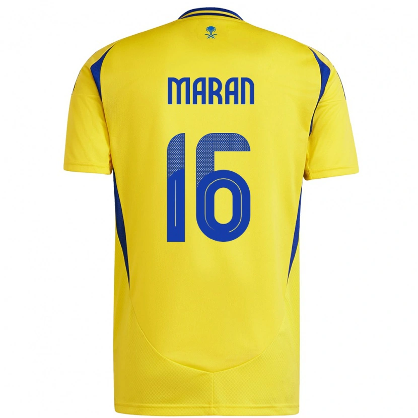 Danxen Kid Mohammed Maran #16 Yellow Blue Home Jersey 2024/25 T-Shirt