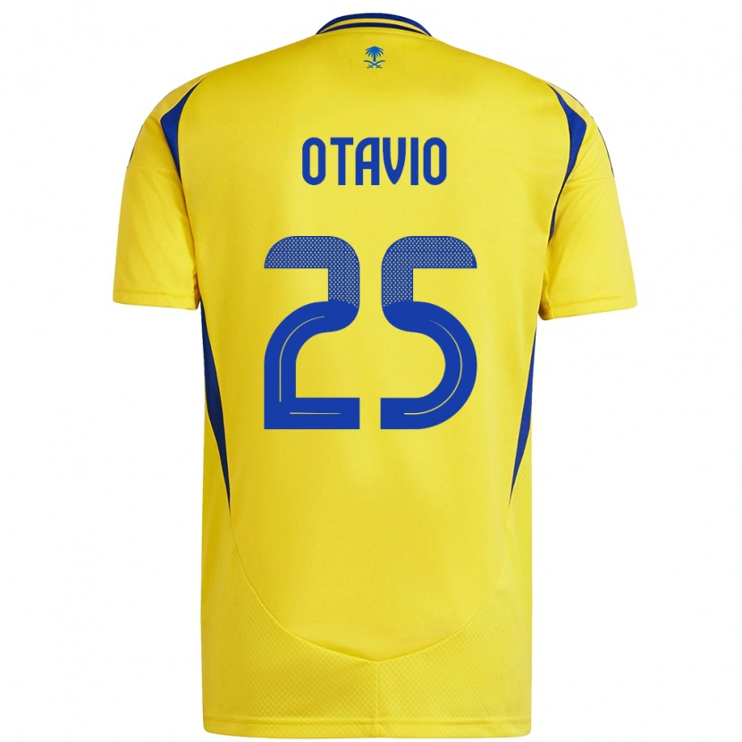 Danxen Kid Otávio #25 Yellow Blue Home Jersey 2024/25 T-Shirt