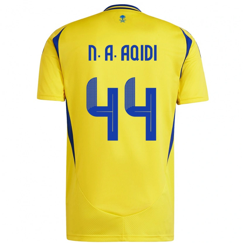 Danxen Kid Nawaf Al-Aqidi #44 Yellow Blue Home Jersey 2024/25 T-Shirt