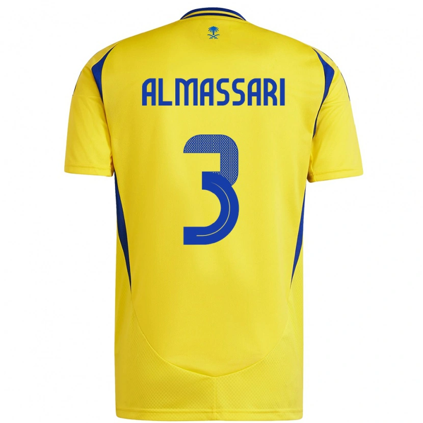 Danxen Kid Wadha Almassari #3 Yellow Blue Home Jersey 2024/25 T-Shirt