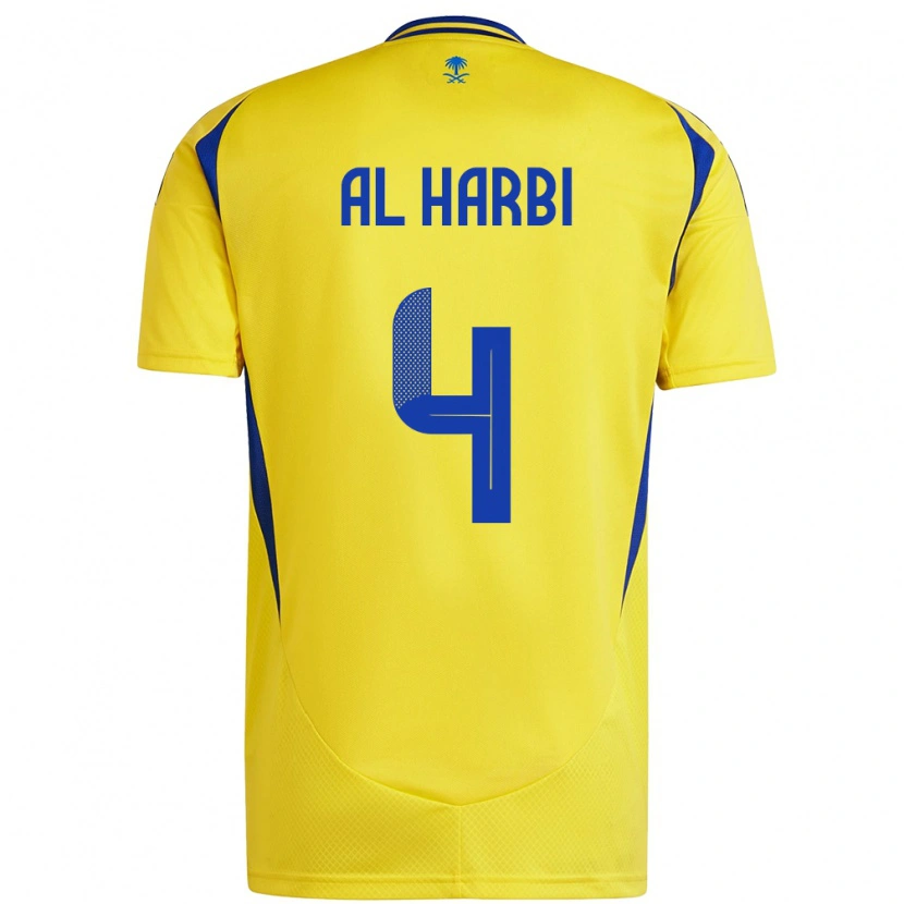 Danxen Kid Fay Al-Harbi #4 Yellow Blue Home Jersey 2024/25 T-Shirt