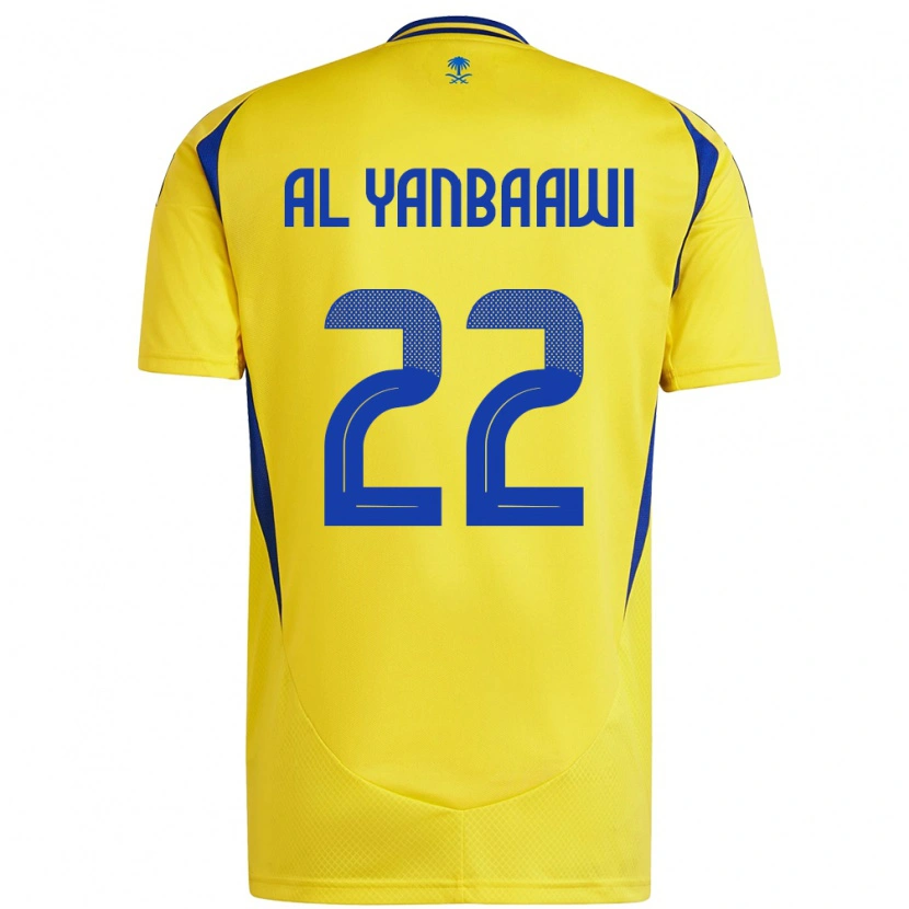 Danxen Kid Tahani Al-Yanbaawi #22 Yellow Blue Home Jersey 2024/25 T-Shirt