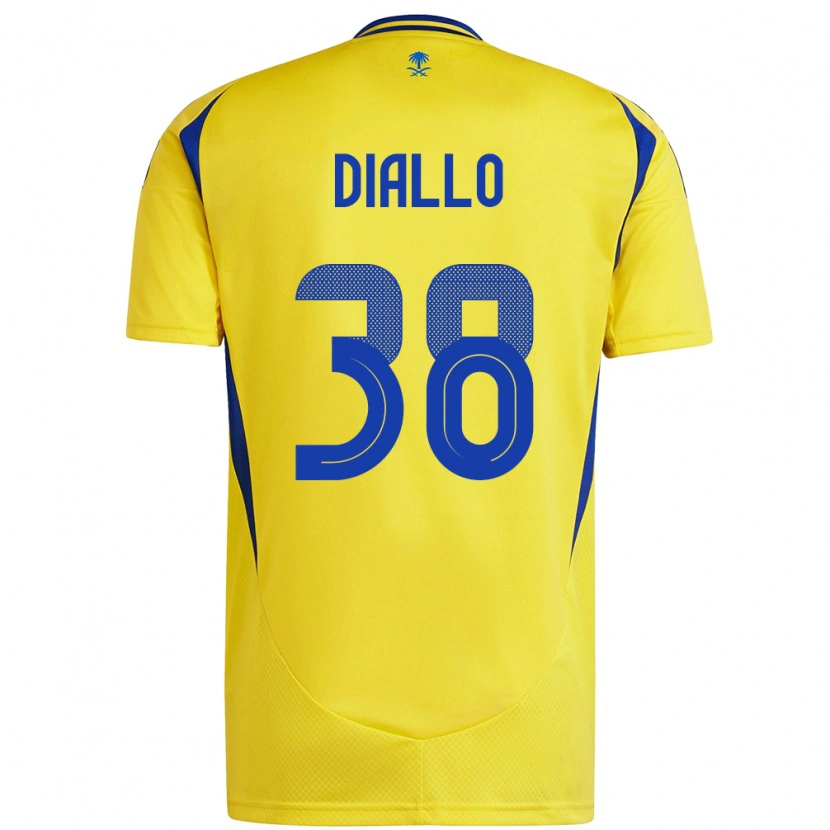 Danxen Kid Aminata Diallo #38 Yellow Blue Home Jersey 2024/25 T-Shirt