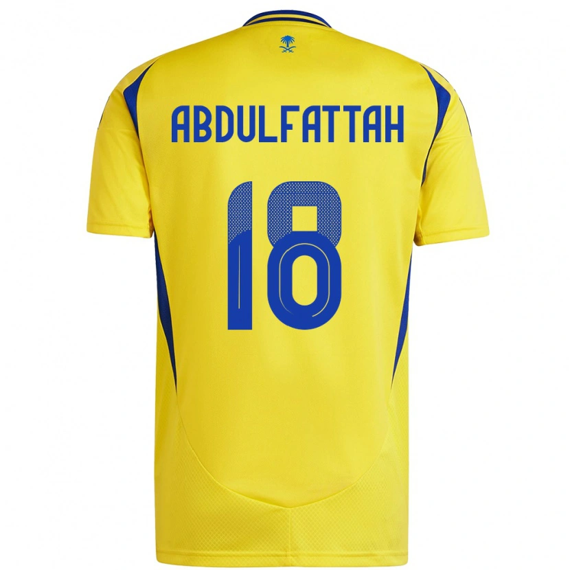 Danxen Kid Abdulfattah Adam #18 Yellow Blue Home Jersey 2024/25 T-Shirt