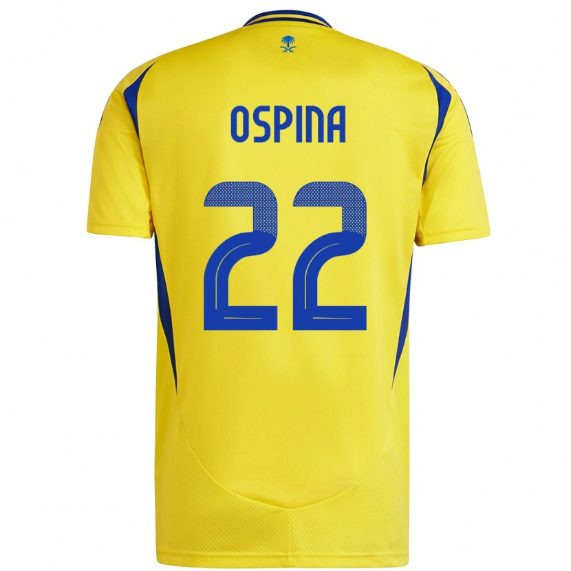 Danxen Kid David Ospina #22 Yellow Blue Home Jersey 2024/25 T-Shirt