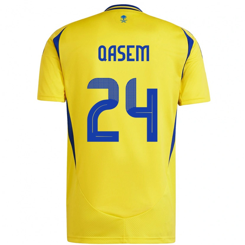 Danxen Kid Mohammed Qasem #24 Yellow Blue Home Jersey 2024/25 T-Shirt