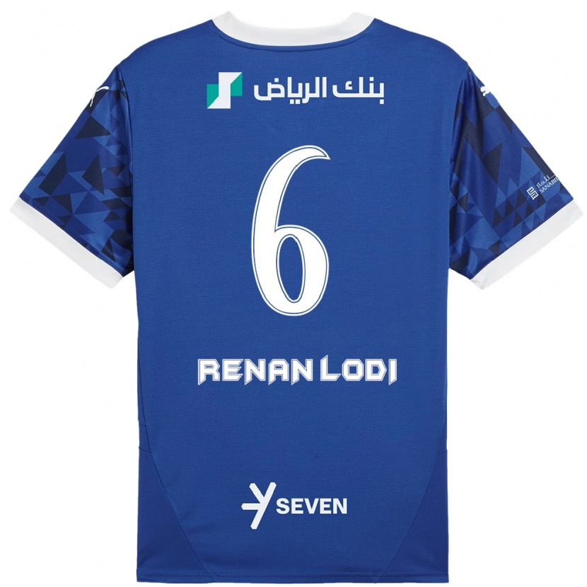 Danxen Kid Renan Lodi #6 Dark Blue White Home Jersey 2024/25 T-Shirt