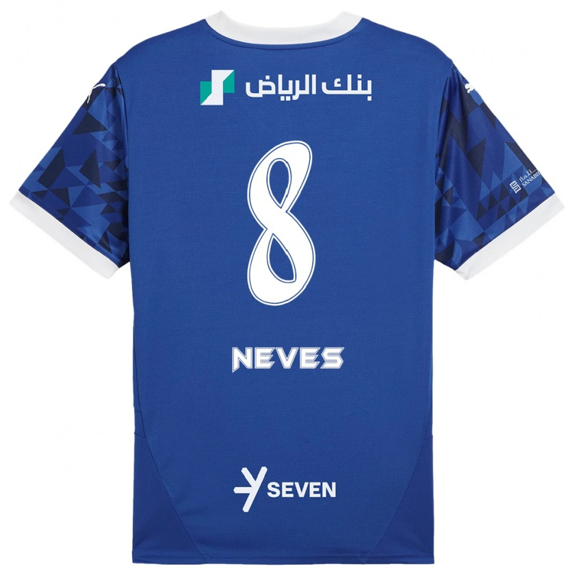 Danxen Kid Rúben Neves #8 Dark Blue White Home Jersey 2024/25 T-Shirt