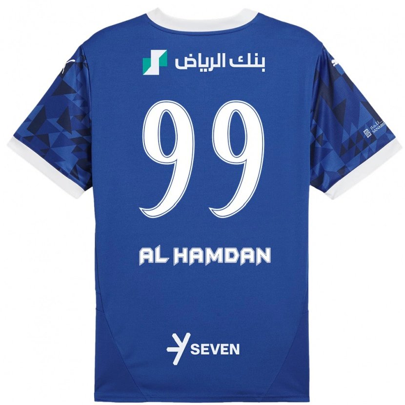 Danxen Kid Abdullah Al-Hamdan #99 Dark Blue White Home Jersey 2024/25 T-Shirt