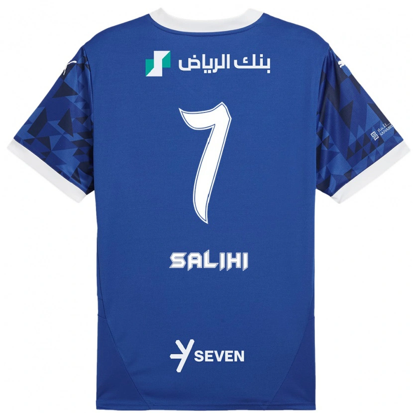 Danxen Kid Shokhan Salihi #7 Dark Blue White Home Jersey 2024/25 T-Shirt