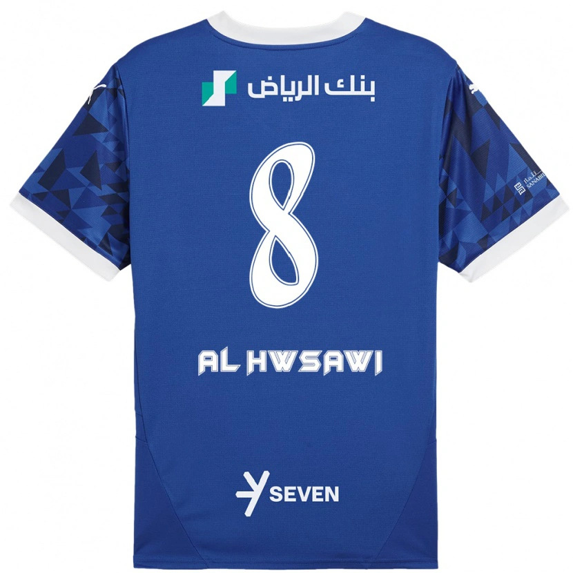 Danxen Kid Al Bandari Al-Hwsawi #8 Dark Blue White Home Jersey 2024/25 T-Shirt