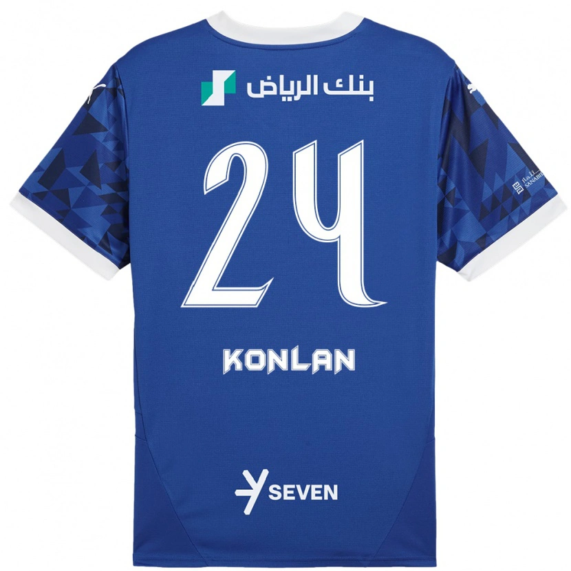 Danxen Kid Cynthia Konlan #24 Dark Blue White Home Jersey 2024/25 T-Shirt