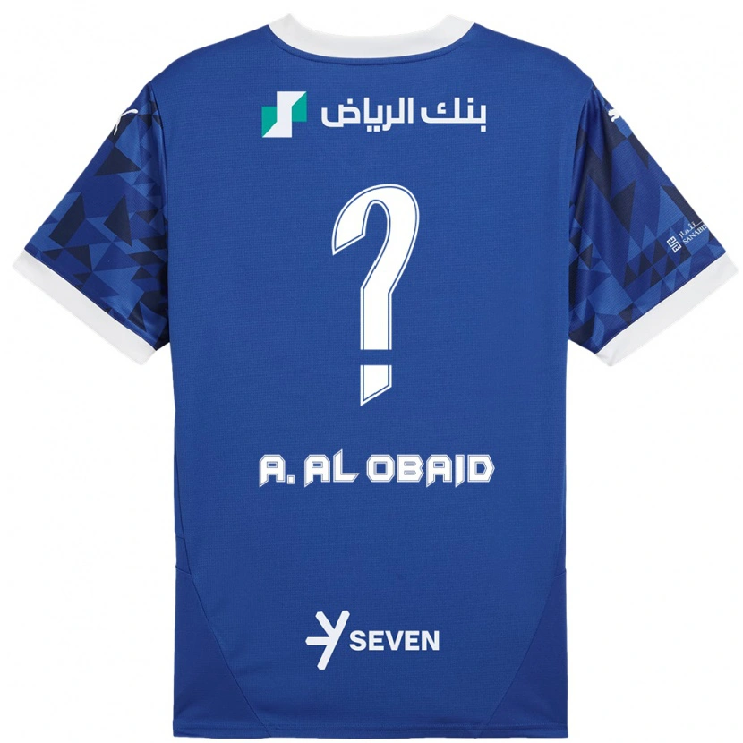 Danxen Kid Abdulrahman Al-Obaid #0 Dark Blue White Home Jersey 2024/25 T-Shirt