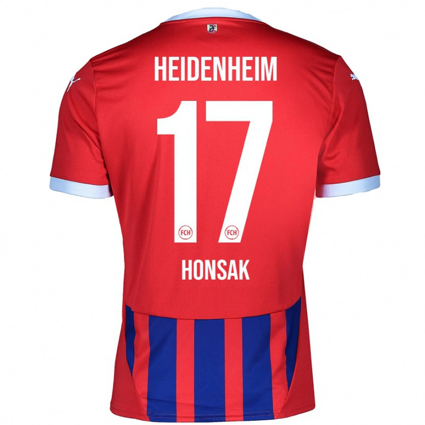 Danxen Kid Mathias Honsak #17 Red Blue Home Jersey 2024/25 T-Shirt