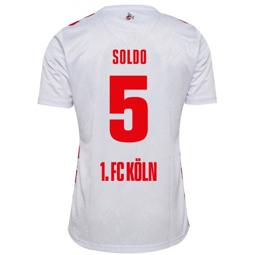 Danxen Kid Nikola Soldo #5 White Red Home Jersey 2024/25 T-Shirt