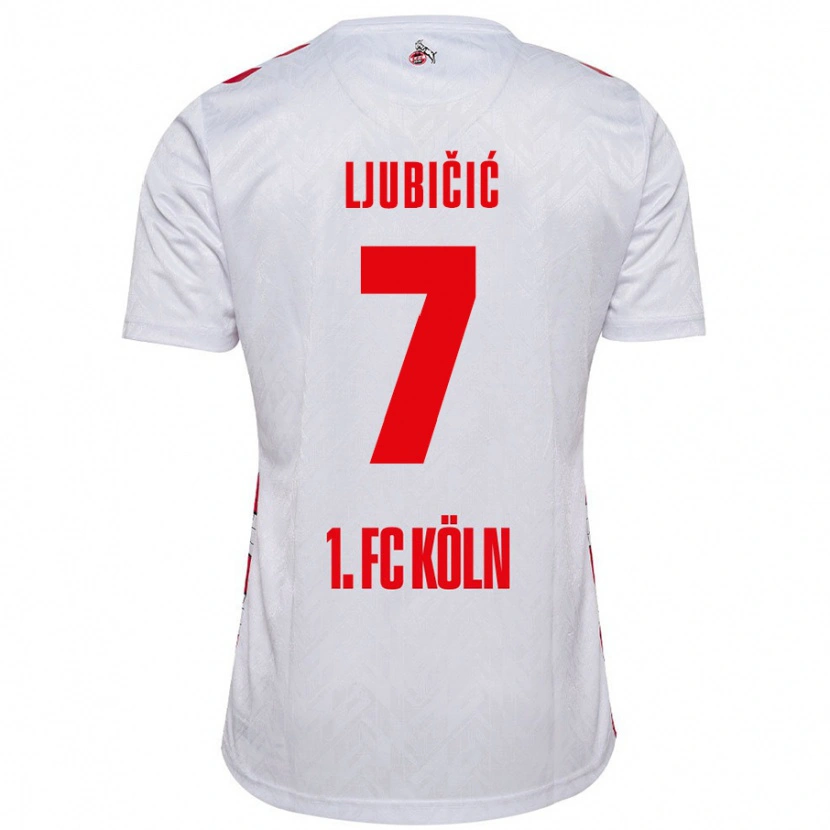 Danxen Kid Dejan Ljubicic #7 White Red Home Jersey 2024/25 T-Shirt