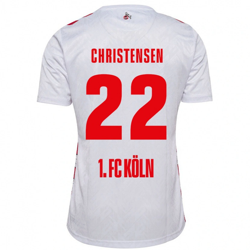 Danxen Kid Jacob Christensen #22 White Red Home Jersey 2024/25 T-Shirt