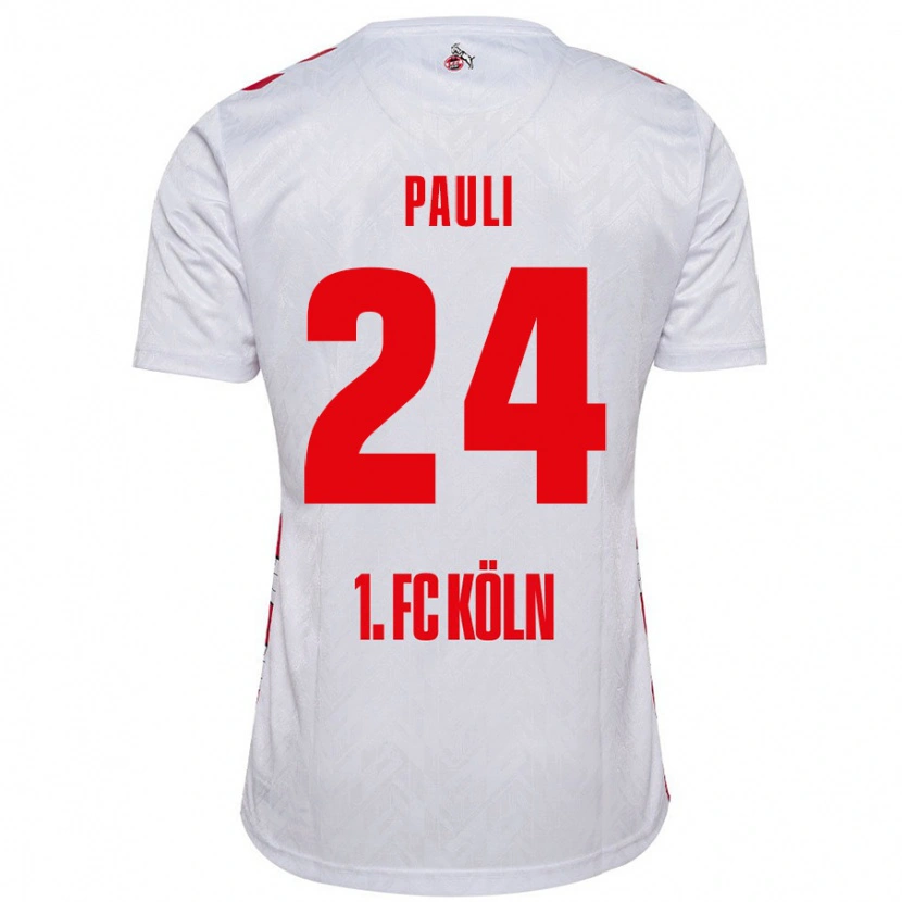 Danxen Kid Julian Pauli #24 White Red Home Jersey 2024/25 T-Shirt