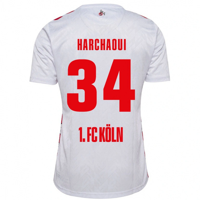 Danxen Kid Fayssal Harchaoui #34 White Red Home Jersey 2024/25 T-Shirt