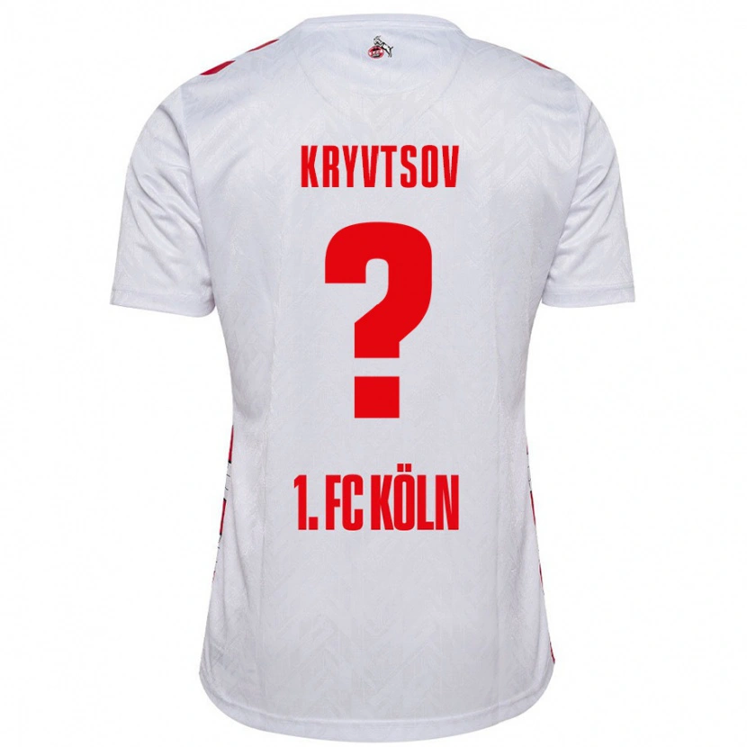 Danxen Kid Nikita Kryvtsov #0 White Red Home Jersey 2024/25 T-Shirt