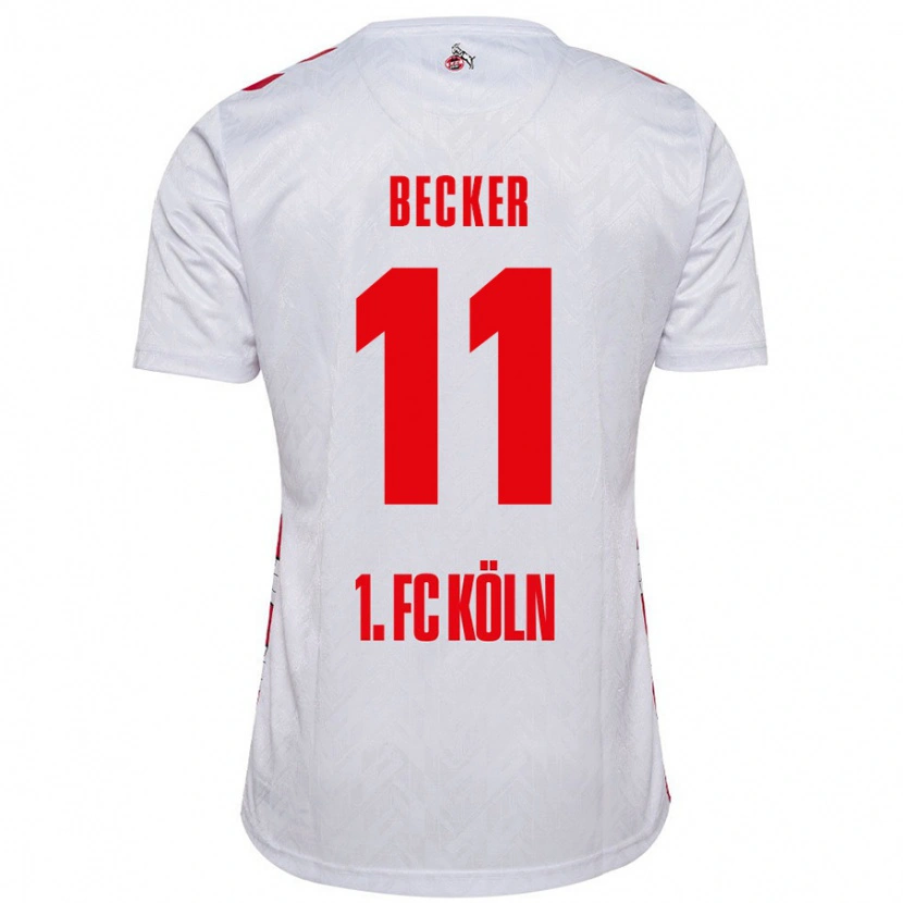 Danxen Kid Marlon Becker #11 White Red Home Jersey 2024/25 T-Shirt