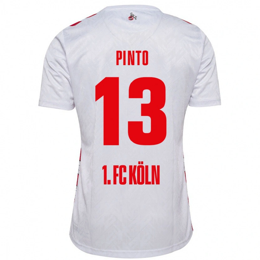 Danxen Kid João Pinto #13 White Red Home Jersey 2024/25 T-Shirt