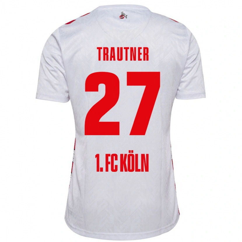 Danxen Kid Tobias Trautner #27 White Red Home Jersey 2024/25 T-Shirt