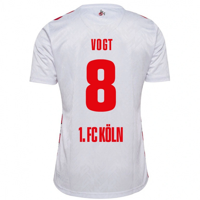 Danxen Kid Laura Vogt #8 White Red Home Jersey 2024/25 T-Shirt