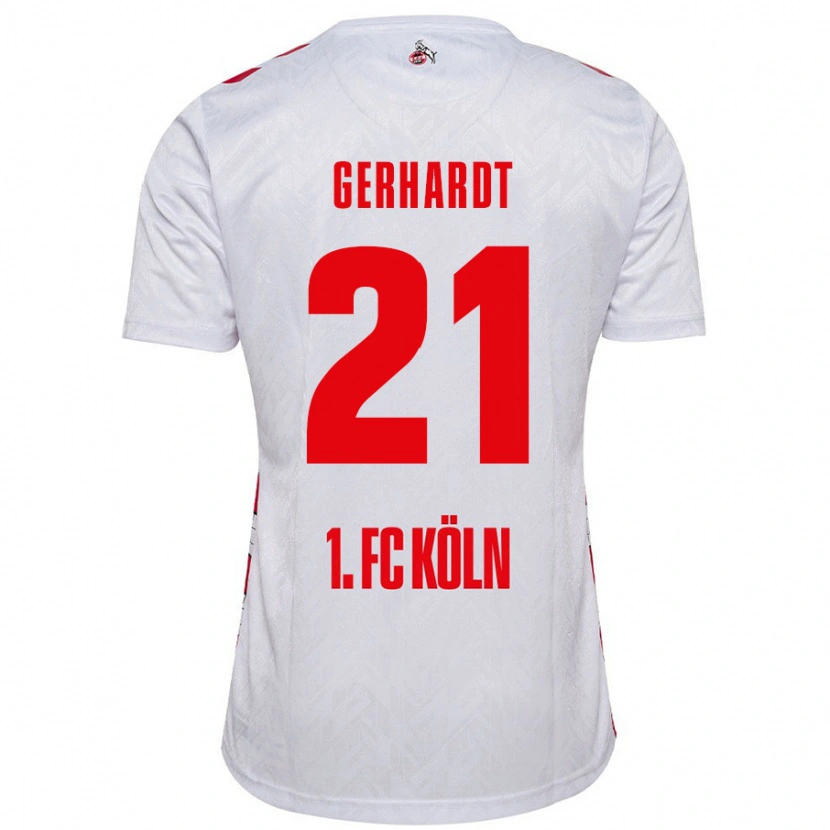 Danxen Kid Anna Gerhardt #21 White Red Home Jersey 2024/25 T-Shirt