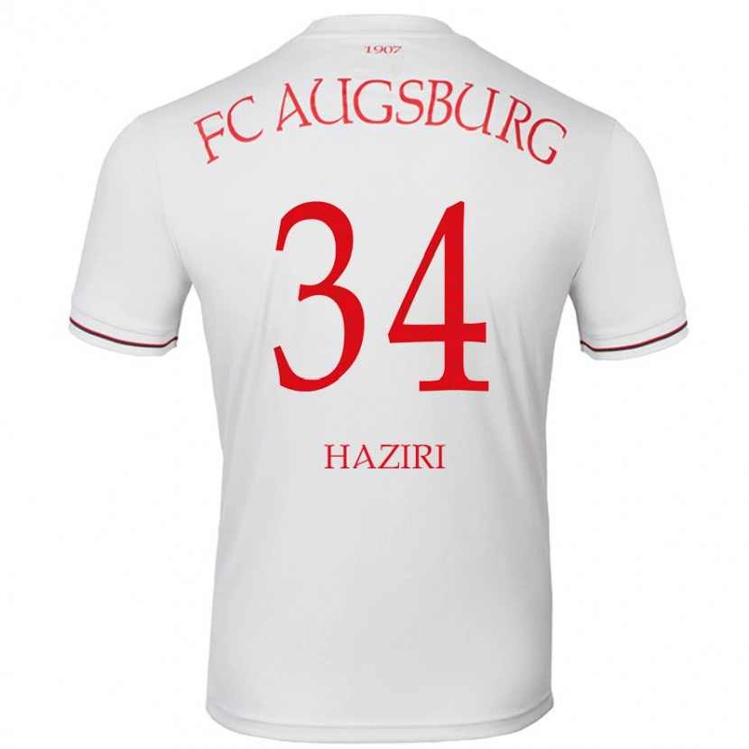 Danxen Kid Edi Haziri #34 White Home Jersey 2024/25 T-Shirt