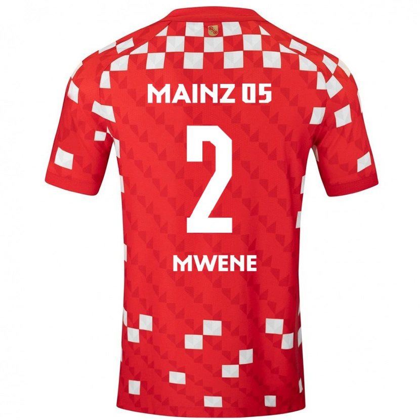 Danxen Kid Phillipp Mwene #2 White Red Home Jersey 2024/25 T-Shirt