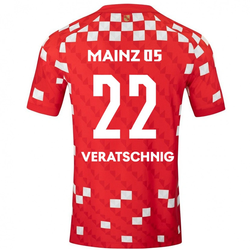 Danxen Kid Nikolas Veratschnig #22 White Red Home Jersey 2024/25 T-Shirt