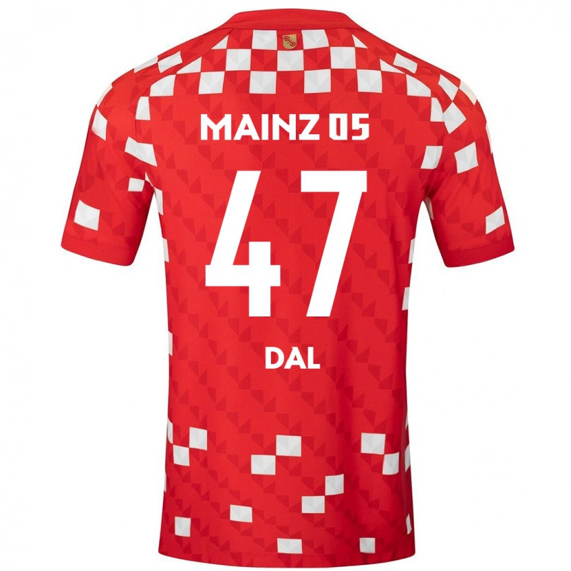 Danxen Kid Maxim Dal #47 White Red Home Jersey 2024/25 T-Shirt