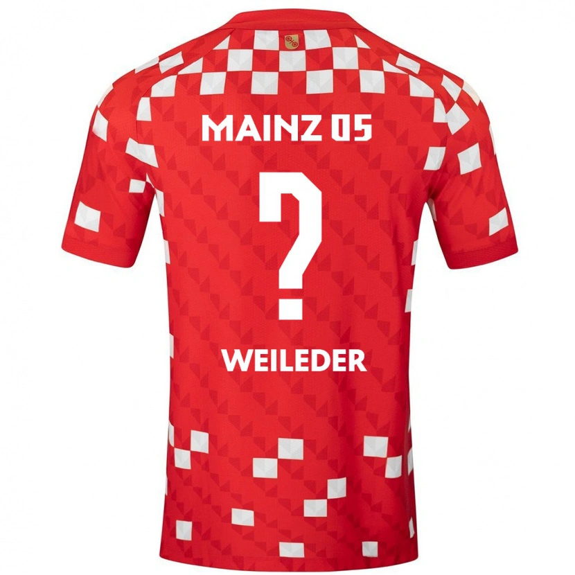 Danxen Kid Tobias Weileder #0 White Red Home Jersey 2024/25 T-Shirt