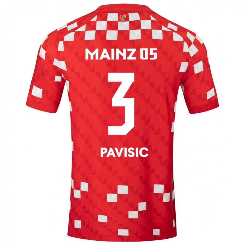 Danxen Kid Stjepan Pavisic #3 White Red Home Jersey 2024/25 T-Shirt