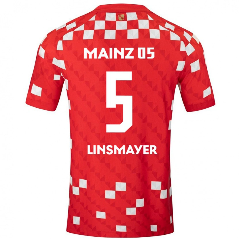 Danxen Kid Denis Linsmayer #5 White Red Home Jersey 2024/25 T-Shirt