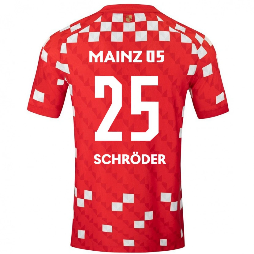 Danxen Kid Maxim Schröder #25 White Red Home Jersey 2024/25 T-Shirt